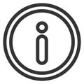 Information line icon. Help symbol. Support sign