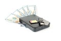 Information is money valuable concept with usb, memory card, drive