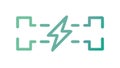 Information Network Connection, Digital Flow Icon, vector design Generative AI Royalty Free Stock Photo