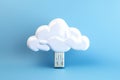 Information networking computing cloud server communication connect storage symbol icon technology concept digital Royalty Free Stock Photo