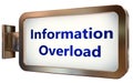Information Overload on billboard background