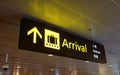 Information panel at the airport in Changi, Singapore