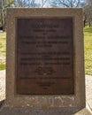 Information plaque for the Birthplace house at the Eisenhower Birthplace State Historic Site in Denison, Texas.