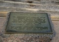 Information plaque, John Neely Bryan`s Log Cabin, Dallas, Texas