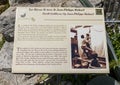 Information plaque about sculptor Jean Philippe Richardin the Exotic Garden of Eze, France