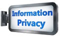 Information Privacy on billboard background