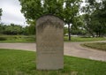 Information for `Ramses the Great` by sculptor William Easley in Fair Park in Dallas, Texas.