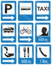 Information Road Signs In Colombia Royalty Free Stock Photo