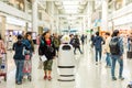 Information Robot at the Seoul-Incheon International Airport, the primary airport serving the Seoul Capital Area, and one of the Royalty Free Stock Photo