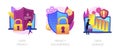 Information safety vector concept metaphors Royalty Free Stock Photo
