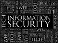 Information Security word cloud Royalty Free Stock Photo