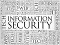 Information Security word cloud Royalty Free Stock Photo