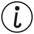 Information service icon. Customer help symbol. Knowledge base