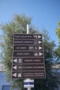 Information sign at Castellana Grotte