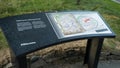 Information sign detailing the events of the Battle of Bannockburn, Stirling