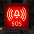 Information sign for help SOS Royalty Free Stock Photo