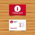 Information sign icon. Info symbol. Royalty Free Stock Photo