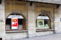 Information sign by the Swiss Federal Office of Public Health on a pharmacy window