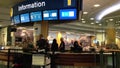 Information station inside YVR airport