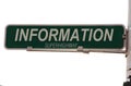 Information Superhighway Street Sign Royalty Free Stock Photo