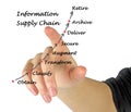 Information Supply Chain Royalty Free Stock Photo