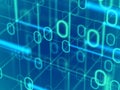 Information technology or big data abstract background. Royalty Free Stock Photo