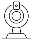 Information technology webcam vector icon illustration Royalty Free Stock Photo