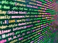 Information technology website coding standards for web design B. Source abstract algorithm co. Search engine optimization for Royalty Free Stock Photo