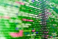 Information technology website coding standards for web design. Software developer programming code. Laptop screen show abstract Royalty Free Stock Photo
