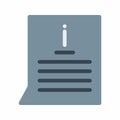 Information Text icon vector image. Royalty Free Stock Photo