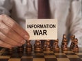 Information war, warfare word. IW in politics concept Royalty Free Stock Photo