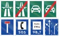 Informational Road signs used in Sweden Royalty Free Stock Photo