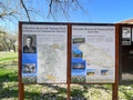 The informational sign in Theodore Roosevelt National Park in North Dakota