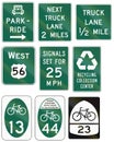 Informational United States MUTCD road signs Royalty Free Stock Photo