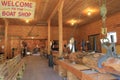 Historic image of what an old boat shop looked like during the days of the Eerie Canal, Chittenango Landing Boat Museum, NY, 2017