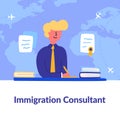 Informative flyer written immigration consultant.