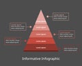 Informative Infographic template for business. step diagram for presentation vector infographic