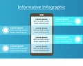 Informative Infographic template for business. technology diagram for presentation vector infographic