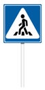 Informative traffic sign - Crosswalk