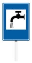 Informative traffic sign - Drinking water