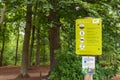 Informtion sign forest Amerongen Utrecht The Netherlands