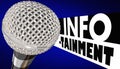 Infotainment Microphone Entertainment Information 3d Illustration