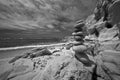 Infrared beach scene