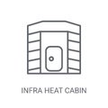 Infrared heat cabin icon. Trendy Infrared heat cabin logo concep