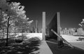 Infrared image of the Lower Manhattan and 911 Memorial
