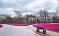 Infrared landscape of Vondelpark Amsterdam Holland Royalty Free Stock Photo