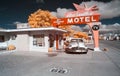 Blue Swallow Motel, Infrared. Route 66.