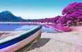 Infrared photography of Heraion lake Loutraki Greece