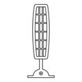 Infrared of quartz heater. icon, outline style