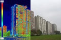 Infrared and real image on Residential building_10